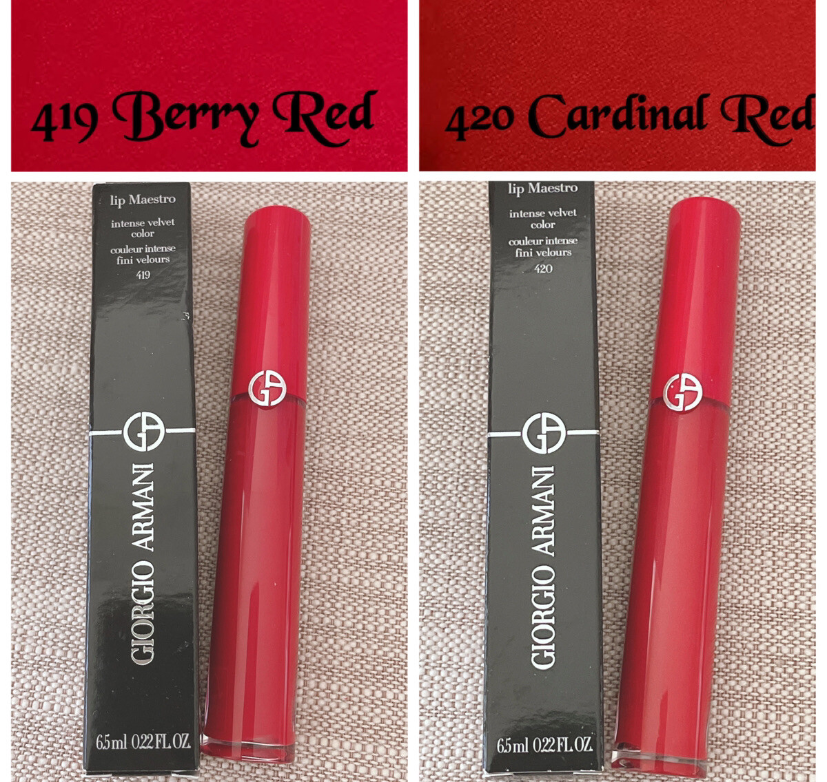 Giorgio Armani Beauty, Lip Maestro Intense Velvet Color, #419 or