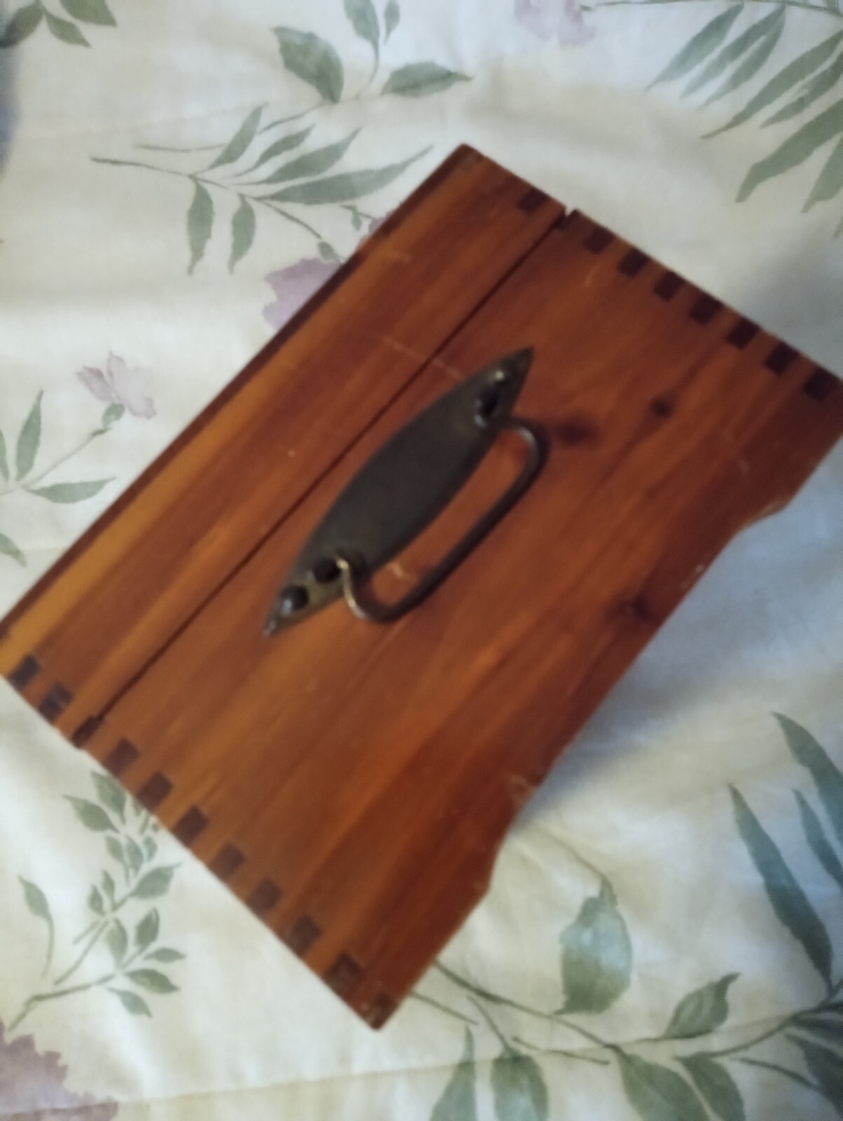 Vintage Jewelry Box McGraw Box Company NY Treasure Chest Red Cedar