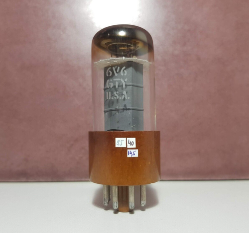 Tube électronique (vide) 5654 / 6AK5W – Grey Plate Ring Getter – NOS (New Old Stock) – Neuf – Marque CSF