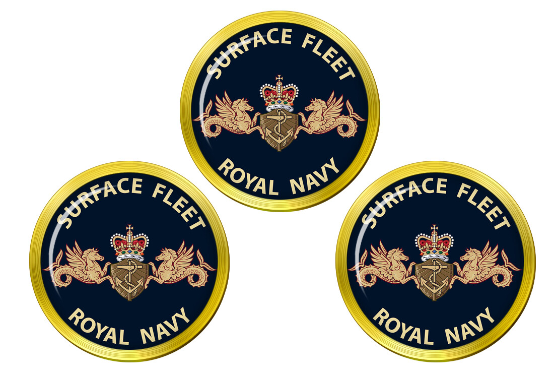 Royal Navy Surface Fleet Golf Ball Markers