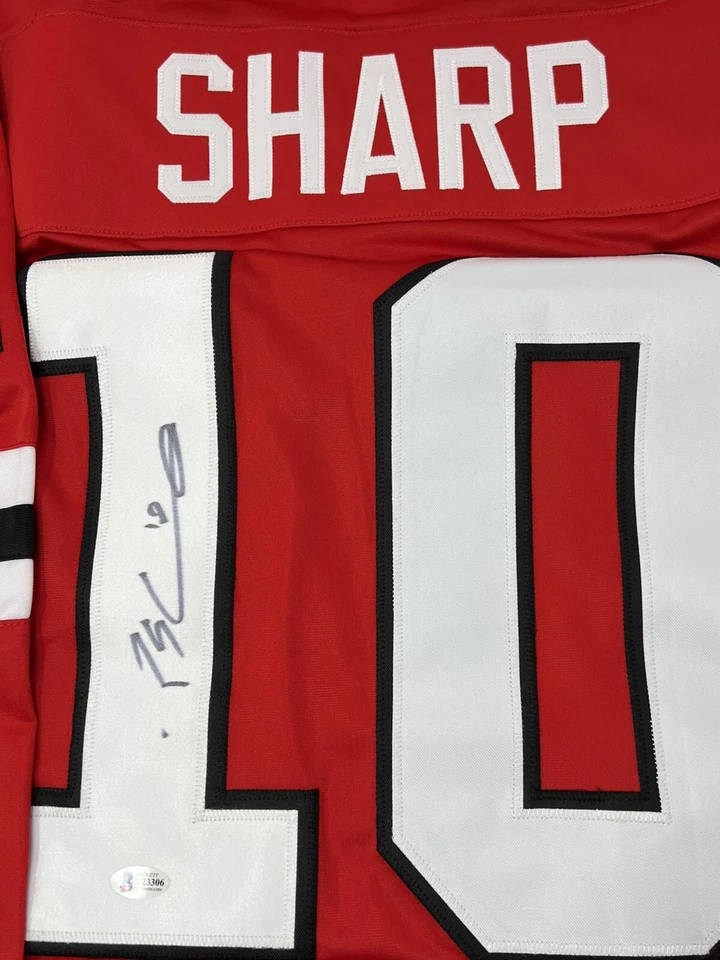 Patrick Sharp Autographed Hand Signed Chicago Blackhawks Jersey w/ Beckett COA - Image 3 of 4