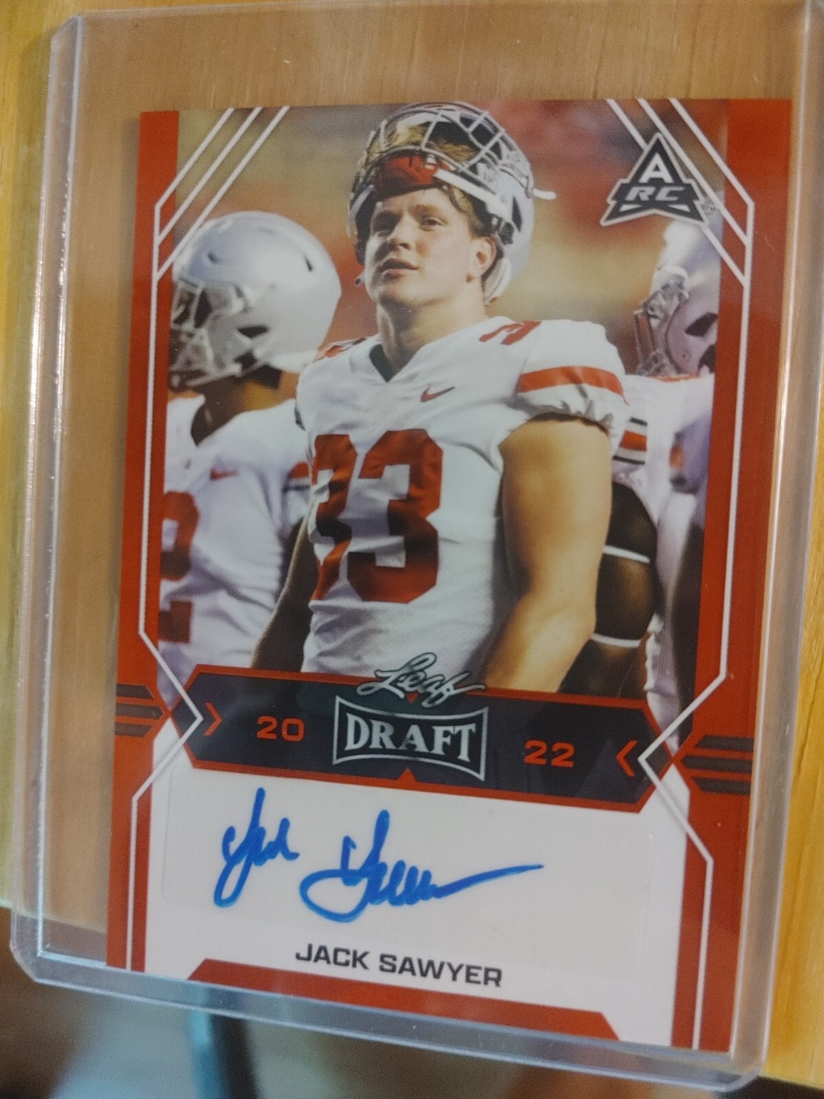 Jack Sawyer Auto. Leaf Draft 2022 Red ARC