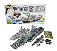 Ultimate Triple Toy Aircraft Carriers Battle Set Fighter Jets Torpedoes Vehicles
