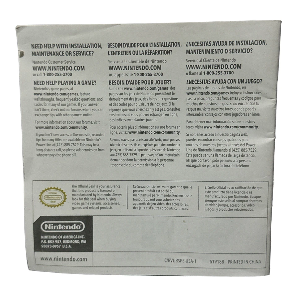 Nintendo Wii Sports Instructions No Disc Booklet Manual Only - Image 2 of 4