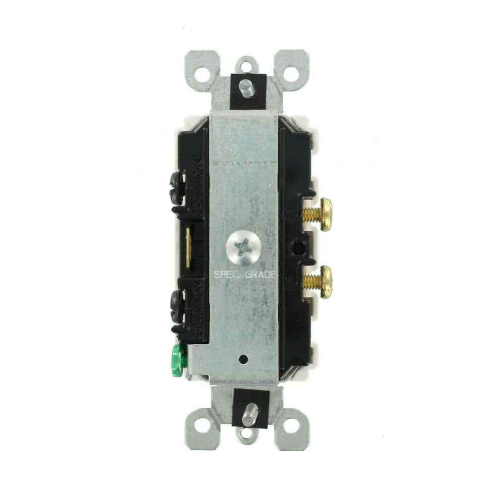 Decora 15 Amp Single Pole Dual Switch, White Leviton Switch Combination Ac A eBay