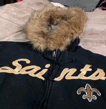 Official Nfl New Orleans Saints Xl Women's Warm Winter Coat