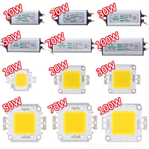10W 20W 30W 50W 70W 100W LED Driver High Power Supply Waterproof LED Chip Bulb - Picture 1 of 29