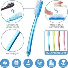 Extra Hard  Firm Toothbrush BPA Free Large Long Head Whitening Teeth        