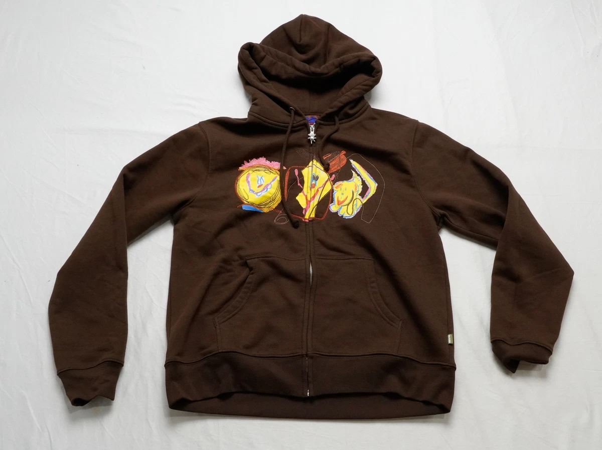Heaven by Marc Jacobs Adult's Somebody In Heaven Zip Up Hoodie LV5 Brown Large