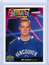 2020-21 Upper Deck Series 2 Olli Juolevi Rookie Portrait Vancouver Canucks