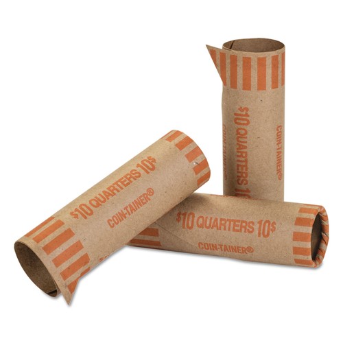 100 Pre-Formed Coin Wrappers, 25 / each, Works in automatic counting machines. - Picture 5 of 5