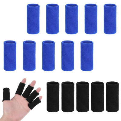 Sport Arthritis Finger Support - Compression Thumb & Finger Sleeves - Blue/Black