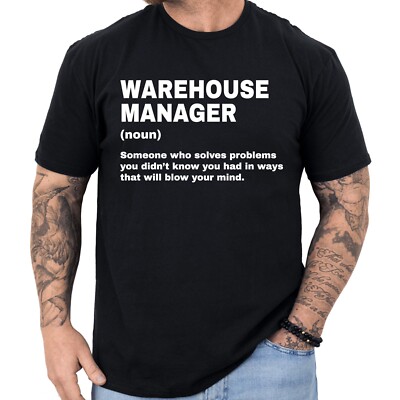 Warehouse Manager Definition T-shirt Funny Gifts Profession Shirt Men & Women