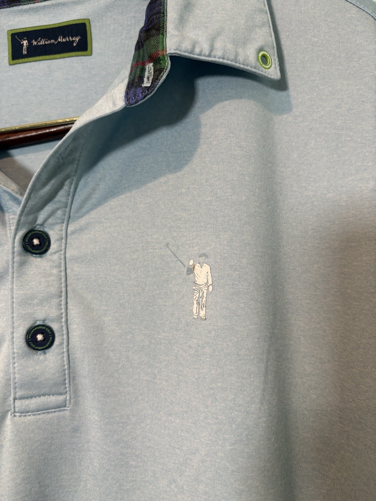 William Murray Golf Performance Polo Light Blue M… - image 3