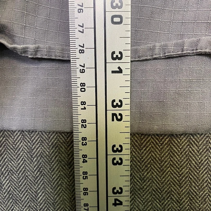 Mossy Oak Shirt Men's XL Gray/Blue Button Up Collared Longsleeve Ripstop  - Image 4 of 4