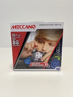 Meccano Engineering & Robotics Innovation Set QUICK BUILDS 10+ #19604 STEAM