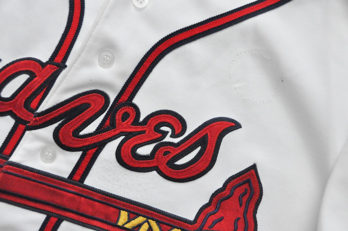 Chipper Jones Atlanta Braves Russell Jersey Authentic Sewn MLB Men