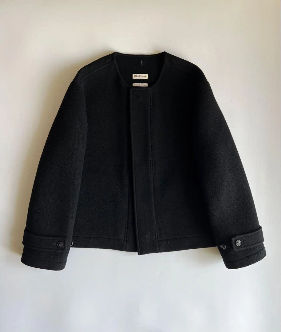 HERMÈS Giacca HERMES By Margiela lana cashmere taglia 42 autunno 2000 nera donna