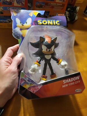 Jakks Pacific Netflix Sonic Prime SHADOW NEW YOKE CITY 5'' Action Figure READ