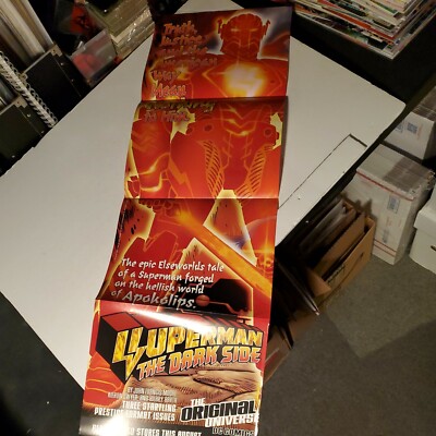 Superman The Dark Side DC Tall Folded Poster ~Hard to Find, Out of Print ~Nice