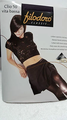 Filodoro Collants Clio 50 Ventre Bas Pervinca 86% Polyamide 14% Élasthanne - Photo 1/2