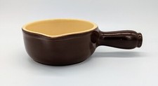 Vintage Emile Henry Steinzeug Käse Fondue Topf/Sauce/Soße Topf
