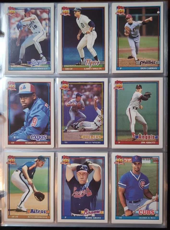 1991 Topps base cards 251-500 Pick from drop down list - Image 2 of 4