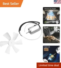 6 inch RV Vent Fan Blade with 12V RV Vent Motor D-Shaft Replacement RV Bathroom