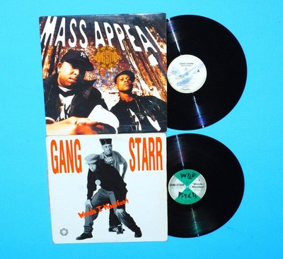 GANG STARR -WORDS I MANIFEST+ MASS APPEAL--2 HIP-HOP SINGLES DJ PREMIER BEATS