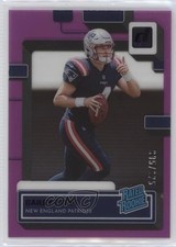 2022 Panini Clearly Donruss Rated Rookie Purple 5/175 Bailey Zappe #79 12yh