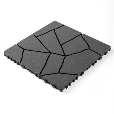 Winter-safe anti-slip porch flooring, 44/88/132 interlocking floor tiles