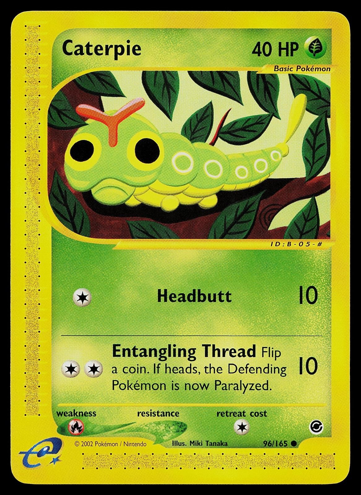 Pokemon Card - Caterpie Expedition Base Set 96/165 Common