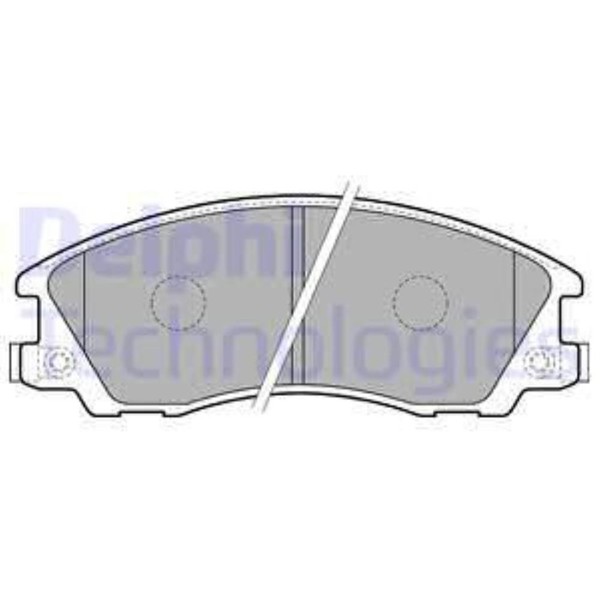 Delphi BremsbeläGe Bremsbelegsatz Vorne FüR Hyundai Terracan-image