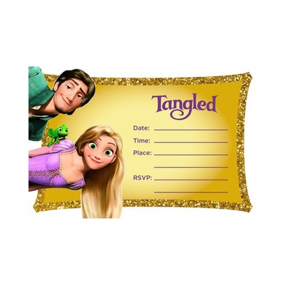 20 Tangled Birthday Invitations, 6x4 Inches, Envelopes, Fill-in, Kids, Postcard