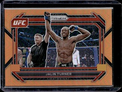 2023 Panini Prizm UFC #14 Jalin Turner Orange Prizms #/99