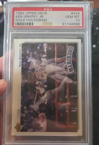 1992 Upper Deck - Ken Griffey Jr #424 Gold Hologram Seattle Mariners PSA 10