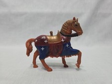 VTG Medieval Knights Horse PVC Figurine 3" Tall 4" Wide
