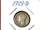 1928-D Mercury Silver Dime