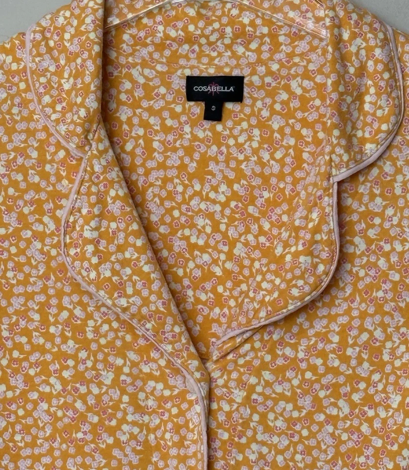 Top de pijama estampado Cosabella para mujer S suela flora Fiore mezcla modal ropa de salón Foto 3 de 4