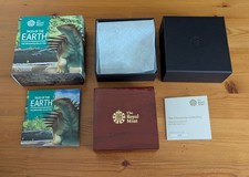 Empty X 3 Tales of The Earth Dinosaur Gold Proof 50p Box + COA