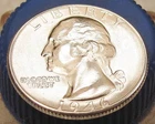 1946 Gem  BU  Quarter 90% Silver Blast White Cartwheel Luster  #606 ~ 1