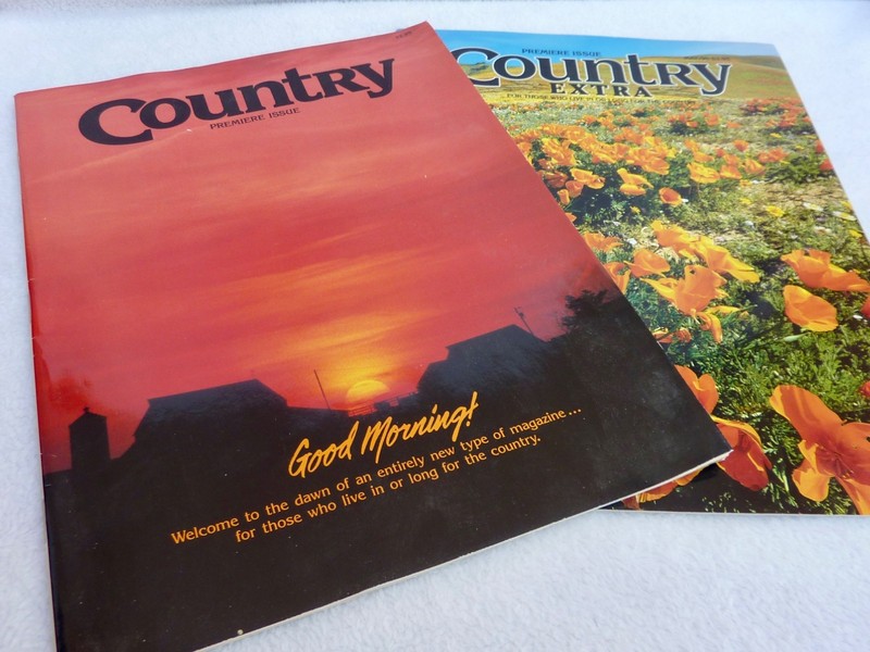 Country Magazine (1987) & Country Extra Magazine (1990) PREMIERE ISSUES