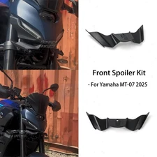 Front Spoiler Kit For YAMAHA MT07 MT-07 2025 Downforce Winglet Aerodynamic Wing