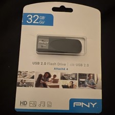 PNY 32GB Attache 4 2.0 Flash Drive Brand New (Sealed)