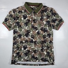 Camisa Polo CH Carolina Herrera Estampado Floral Para Hombre Talla Pequeña Usada