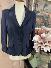 Moschino Cheap And Chic Long Sleeves Navy Blazer Jacket Size 10 US