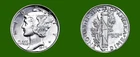 1942-P MERCURY SILVER DIME 10C TOP SOLID GEM-BU++++ HIGH GRADE HIGHER MS++++!!
