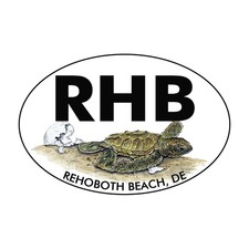 Decal Vinyl Sticker Rehoboth Beach Turtle Hatchling Made in USA