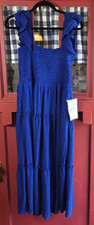 Vince Camuto Women's Classic Cobalt Blue Sleeveless Maxi Dress Size M NWT