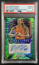 POP 1 BRITTNEY GRINER PSA 10 2021-22 PANINI PRIZM WNBA AUTO GREEN PULSAR 6/25